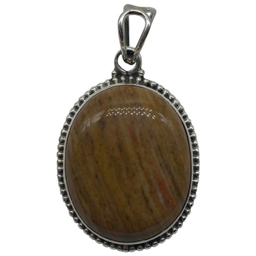 Mountie Gemstone Sterling Silver 925 Pendant 1.7in
